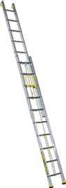 Лестница-приставная с канатной тягой С2 из 2-х частей